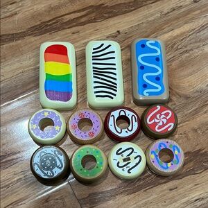 Wooden Donut Set